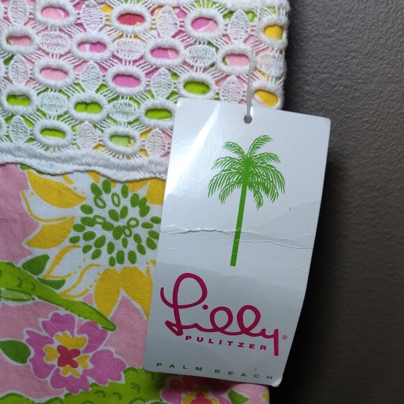 Lilly Pulitzer Fantine Dress In Mizner Pink Croc Monsieur Print SIZE 10 - Picture 4 of 8